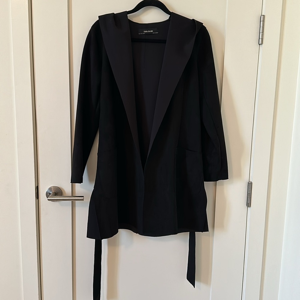 Zara Basic Black Suede Jacket - image 2
